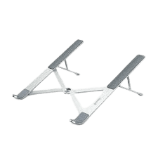 Adjustable metallic laptop stand for desks