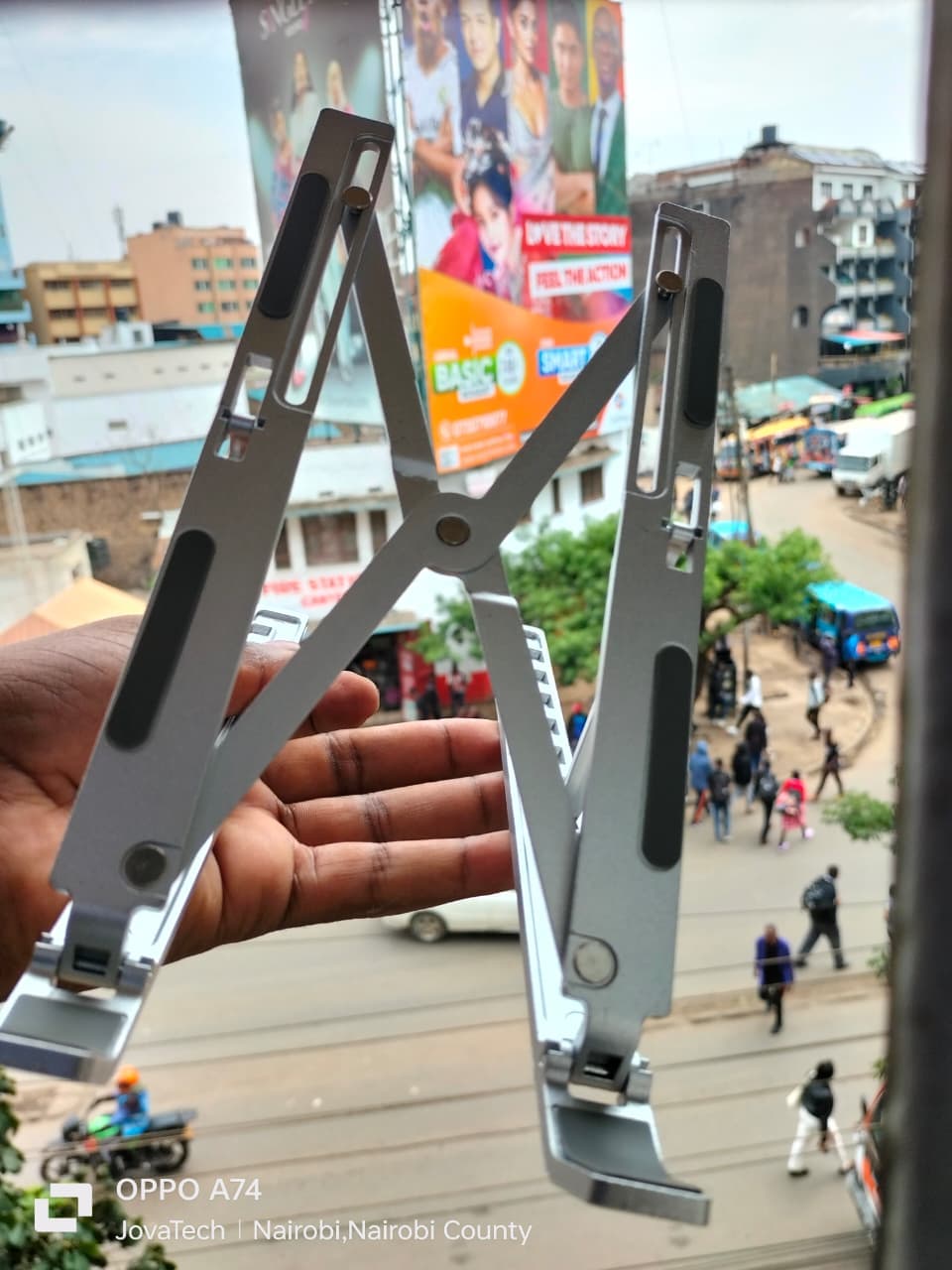 Adjustable Metallic Laptop Stand | JovaTech Nairobi