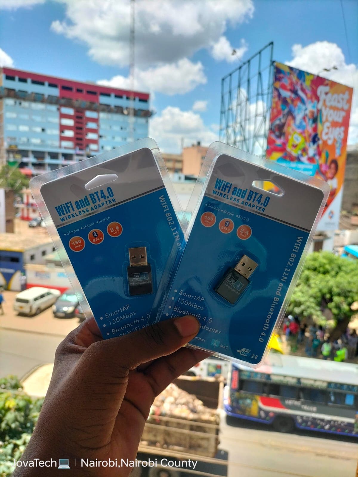 USB Bluetooth & WiFi Dongle Adapter