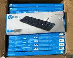 K1600 USB Wired Keyboard Full Size Multimedia Office Keyboard Universal Compatibility