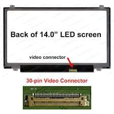 14.0 Slim 30 Pin Laptop Screen Replacement HD