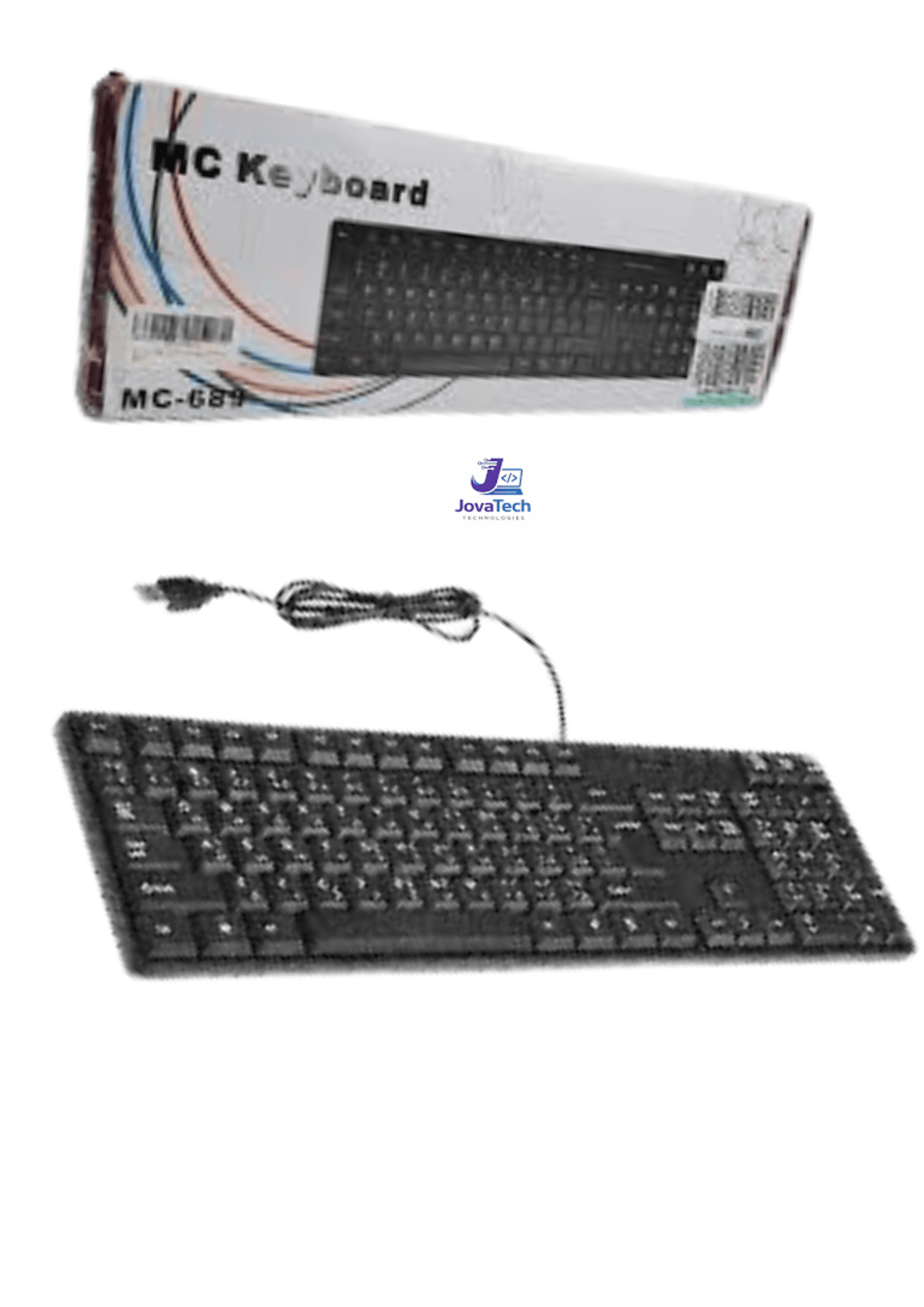 MC-689 Desktop Keyboard (USB Wired Ergonomic Keyboard)