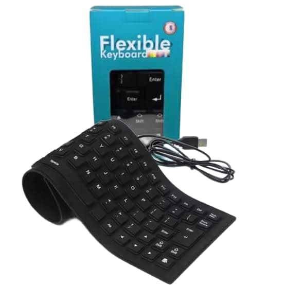 Buy Flexible Foldable Waterproof USB Wired Keyboard  RollUp Silent Keyboard in Kenya from Jovatech Technologies